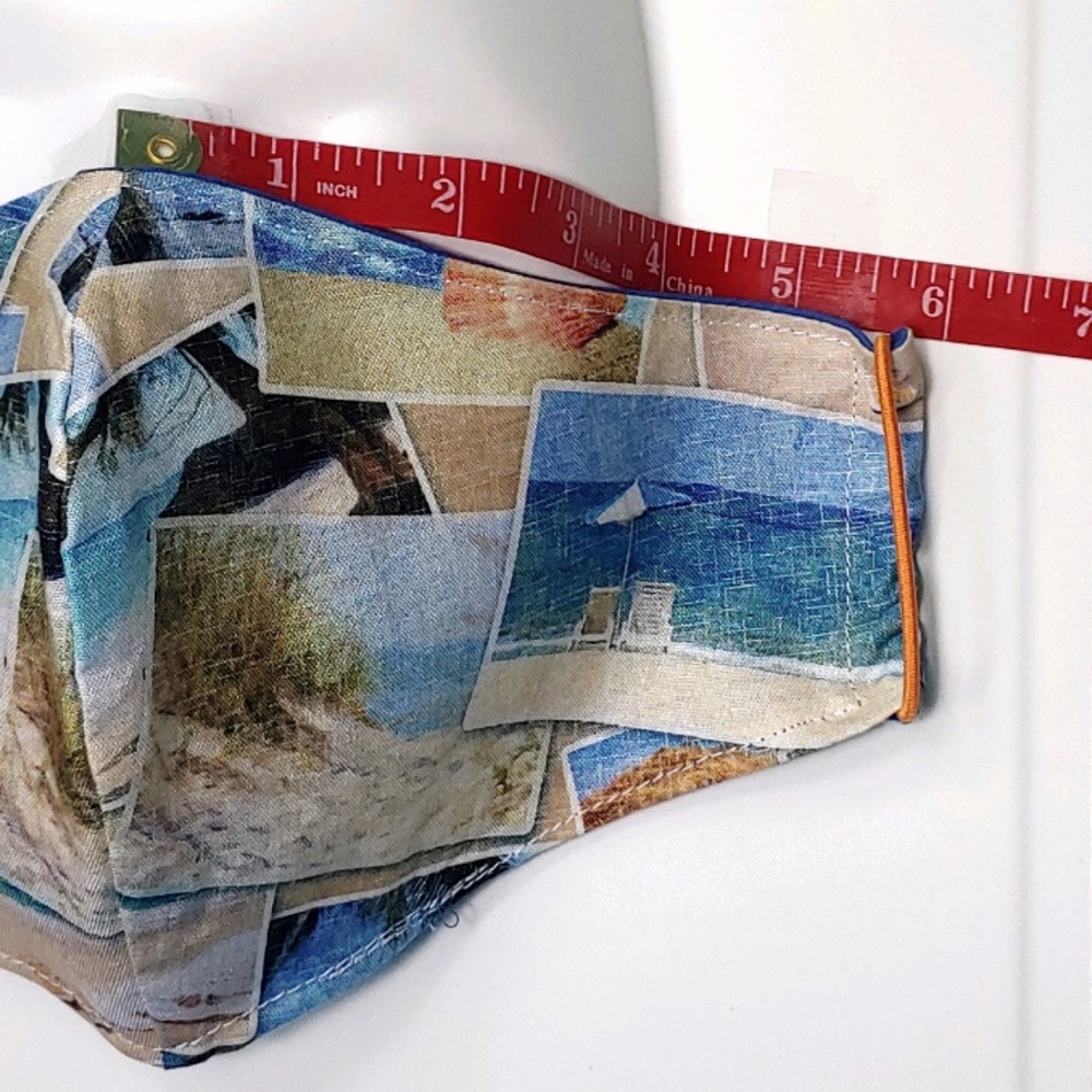 Beach Lovers Double Layered Reversible Face Mask - Picture 2 of 7